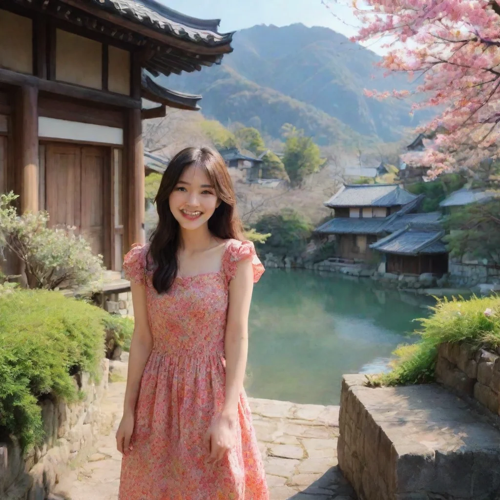 ai Backdrop location scenery amazing wonderful beautiful charming picturesque Tetsudere TestSbjctShe laughs Oh thats nothin