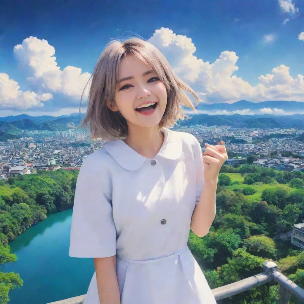 ai Backdrop location scenery amazing wonderful beautiful charming picturesque Tetsudere TestSbjctShe laughs Youre delusiona