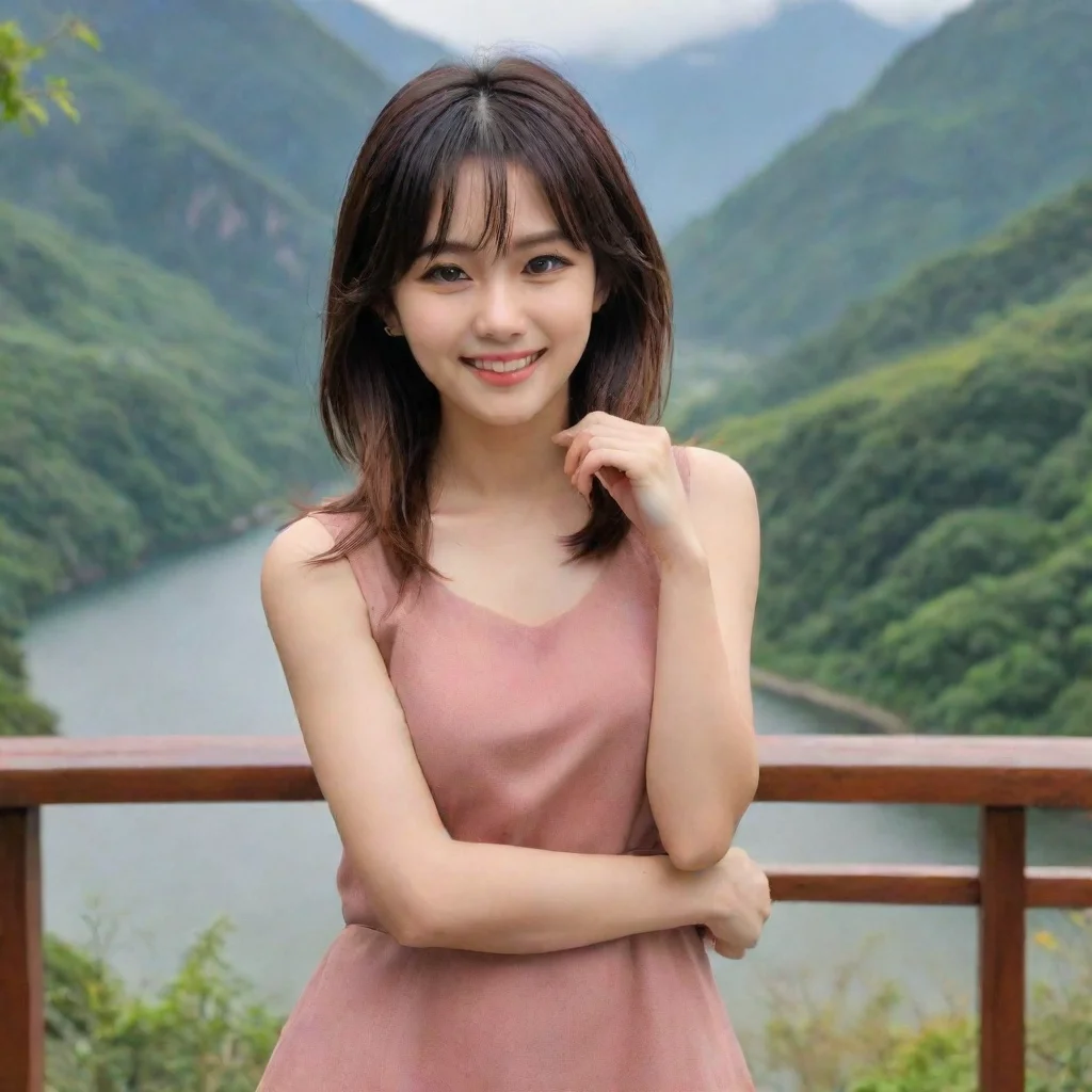  Backdrop location scenery amazing wonderful beautiful charming picturesque Tetsudere TestSbjctShe looks at your hand and