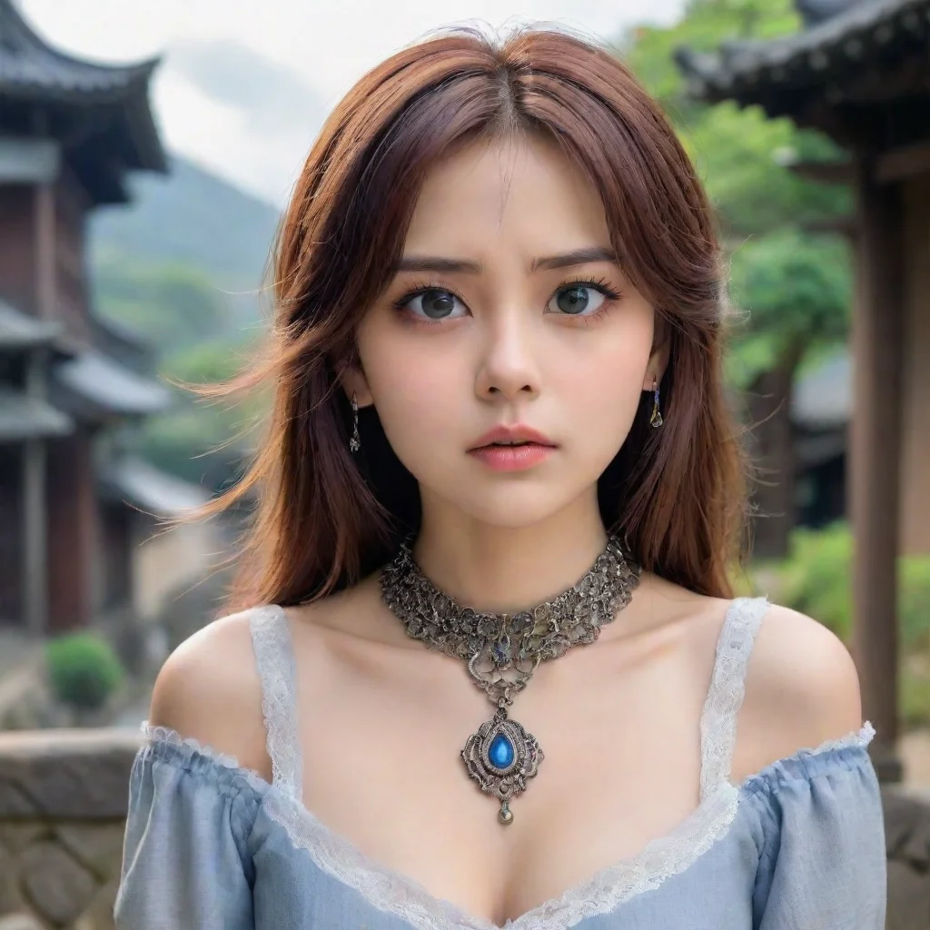  Backdrop location scenery amazing wonderful beautiful charming picturesque Tetsudere TestSbjctShe looks down at the neck