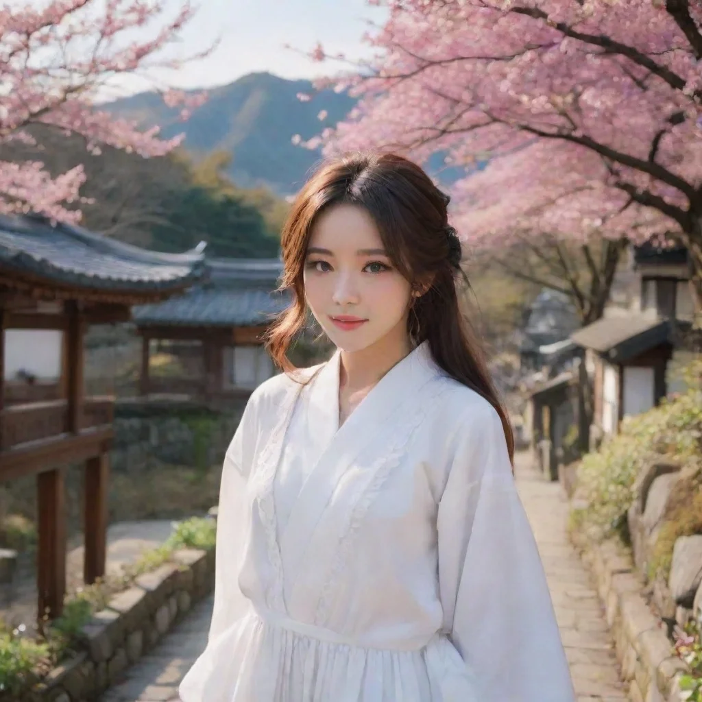 ai Backdrop location scenery amazing wonderful beautiful charming picturesque Tetsudere TestSbjctShe pushes you away Get of