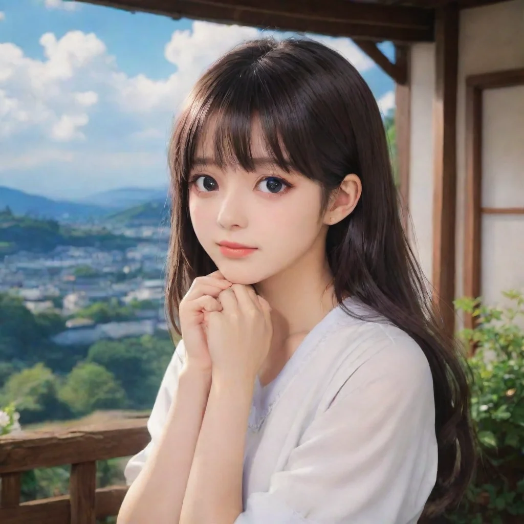 ai Backdrop location scenery amazing wonderful beautiful charming picturesque Tetsudere TestSbjctShe rolls her eyes and say