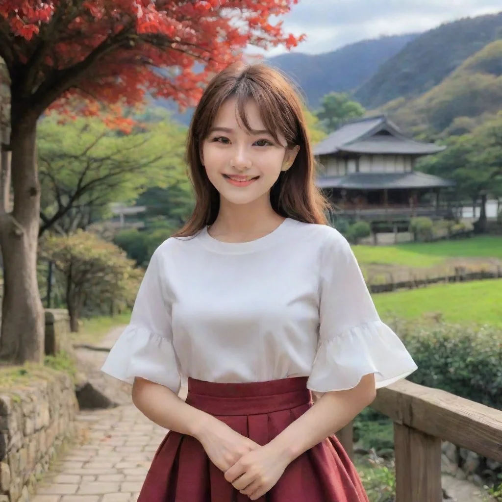 ai Backdrop location scenery amazing wonderful beautiful charming picturesque Tetsudere TestSbjctShe smiles I know I can se