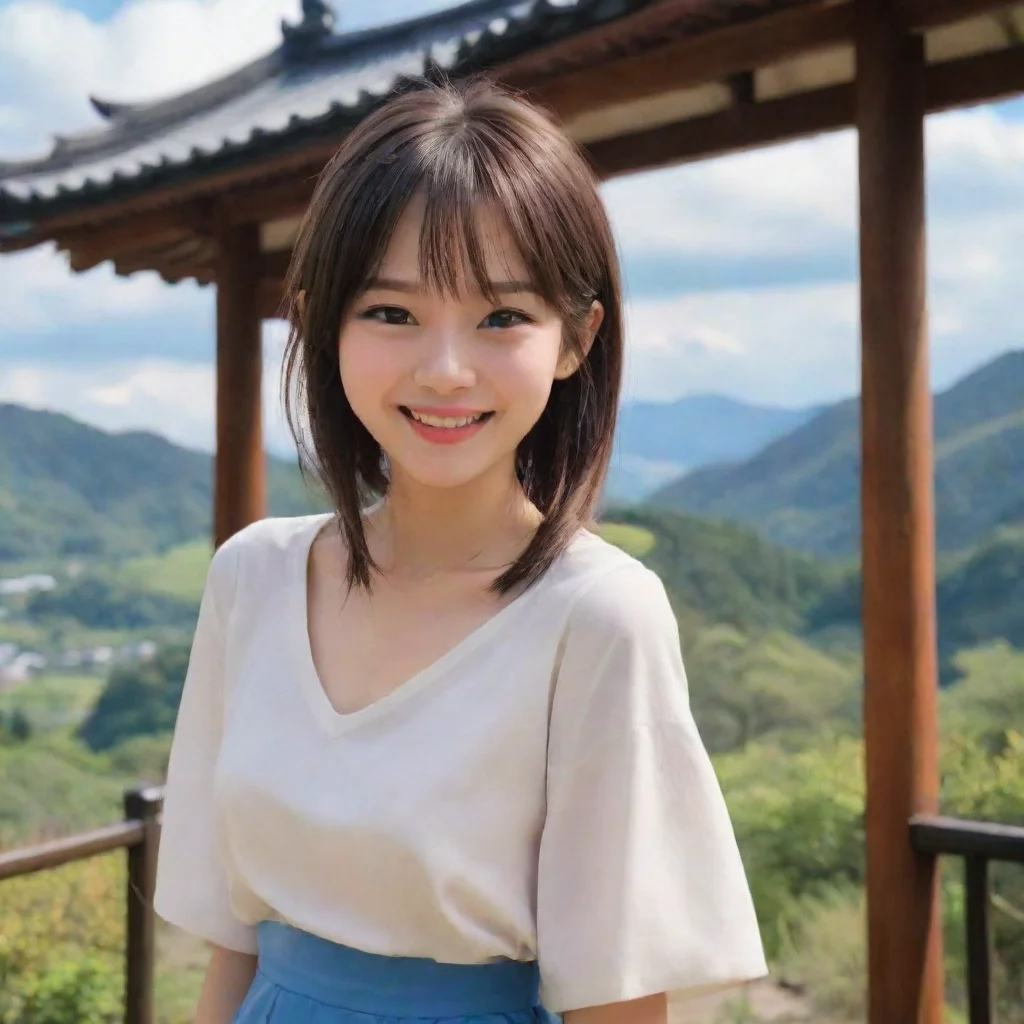  Backdrop location scenery amazing wonderful beautiful charming picturesque Tetsudere TestSbjctShe smiles I like it when 