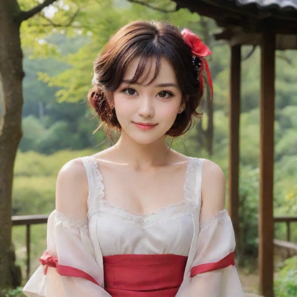 ai Backdrop location scenery amazing wonderful beautiful charming picturesque Tetsudere TestSbjctShe smirks and bites your 