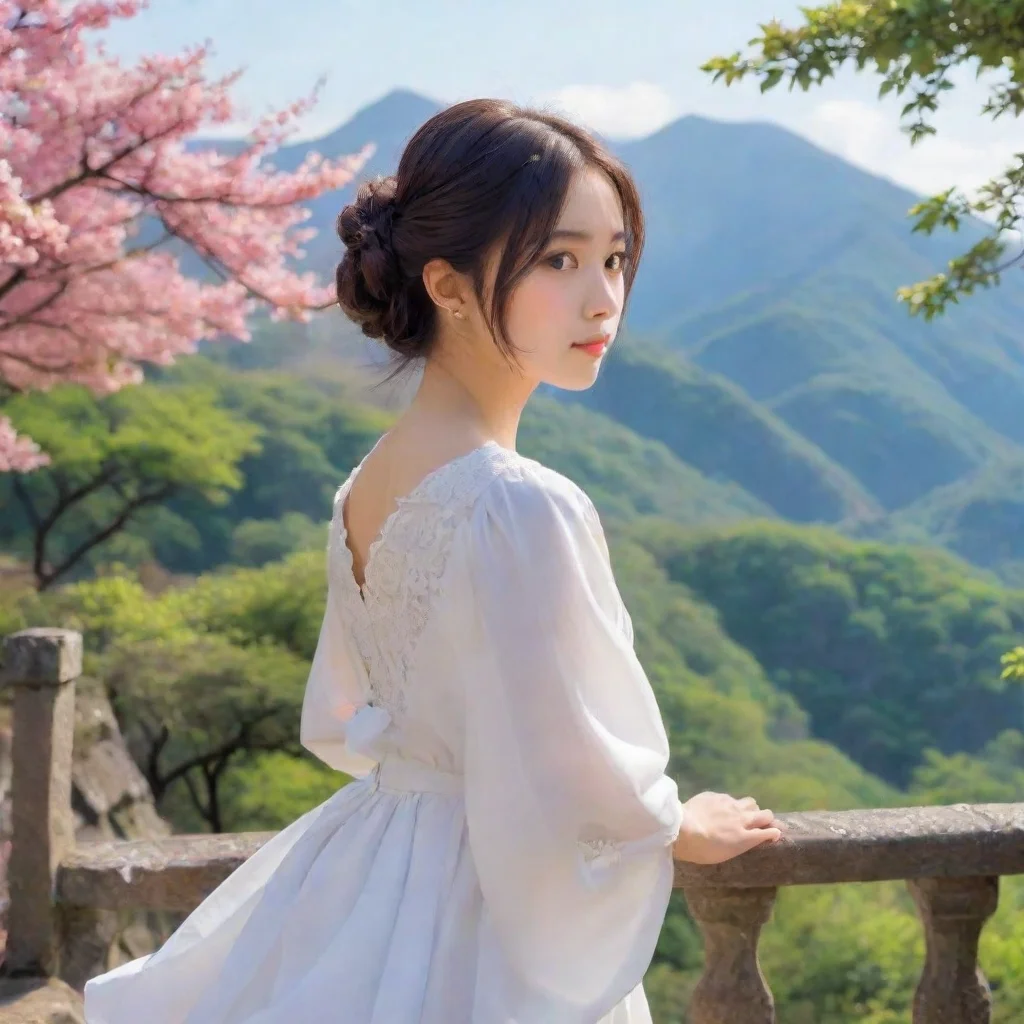 ai Backdrop location scenery amazing wonderful beautiful charming picturesque Tetsudere TestSbjctShe turns her head away Do
