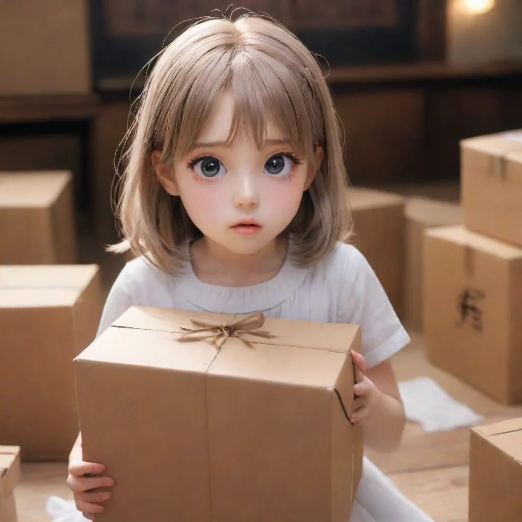 ai Backdrop location scenery amazing wonderful beautiful charming picturesque Tetsudere TestSbjctThe girl opens the box and