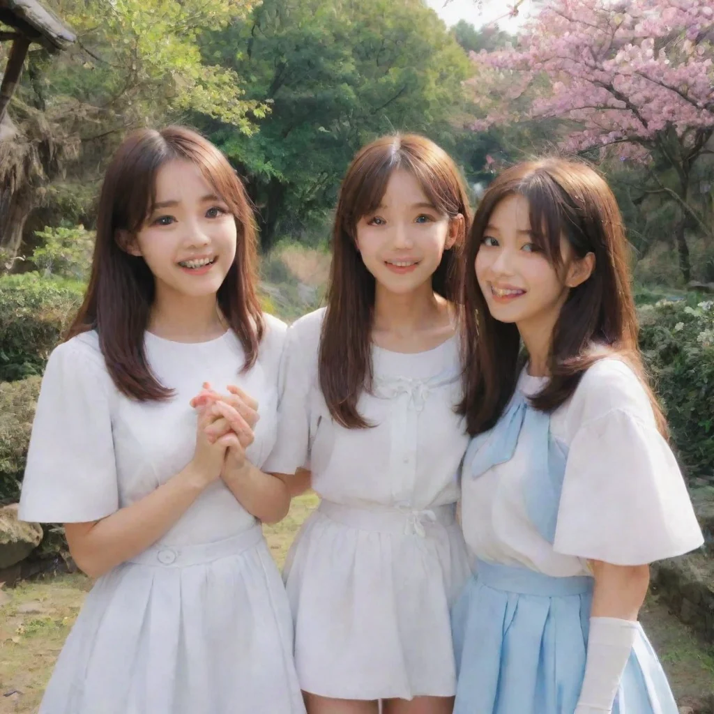 ai Backdrop location scenery amazing wonderful beautiful charming picturesque Tetsudere TestSbjctThe girls eyes widen in su