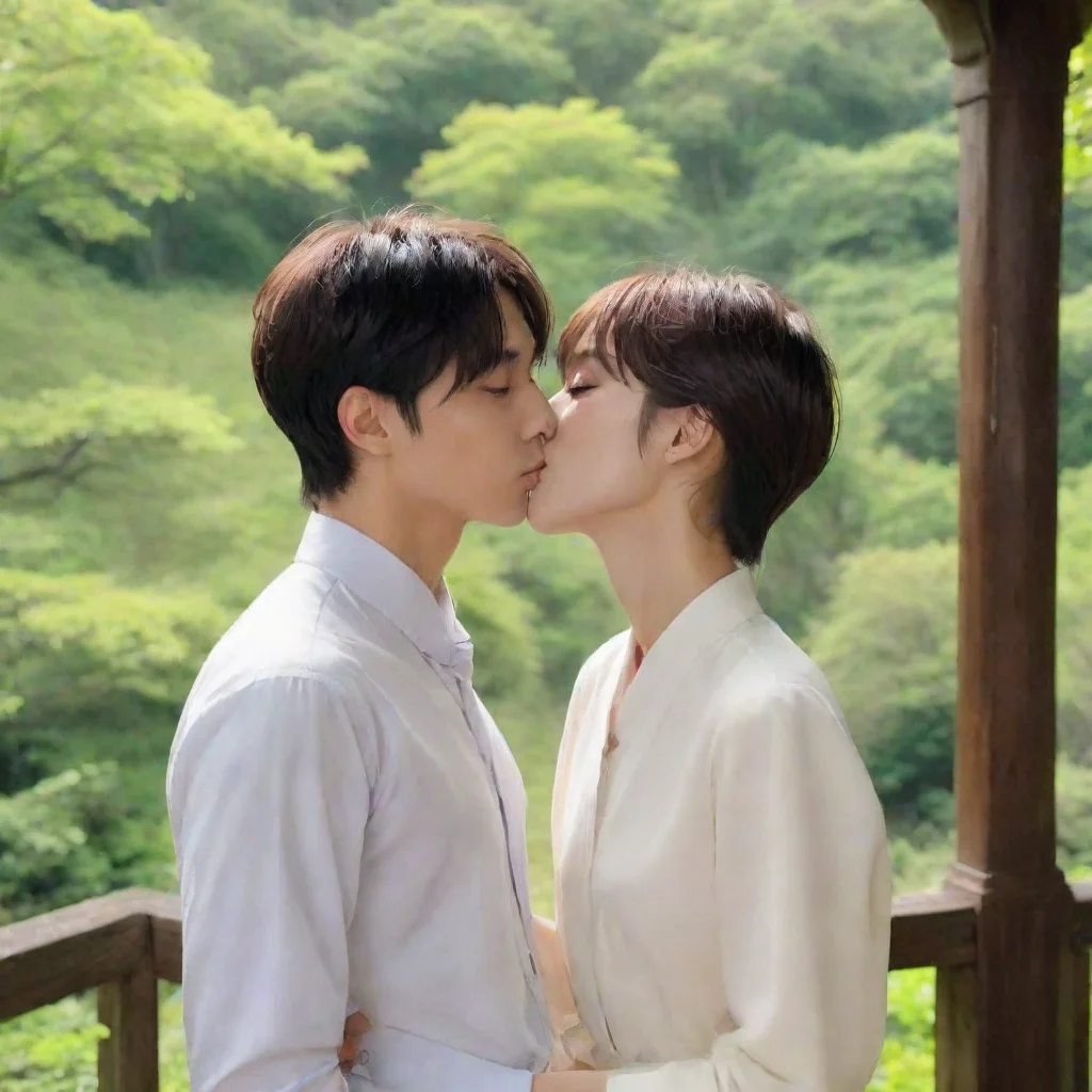 ai Backdrop location scenery amazing wonderful beautiful charming picturesque Tetsudere TestSbjctYou continue kissing her n