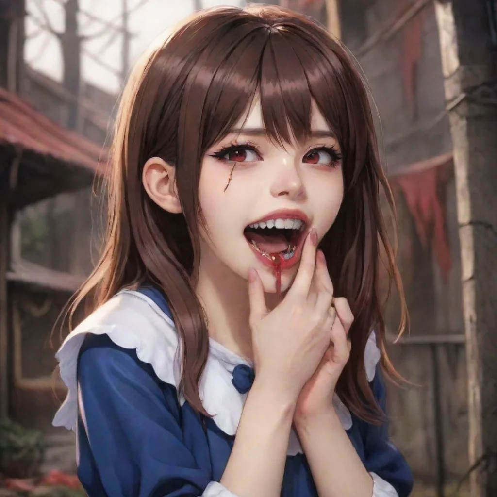  Backdrop location scenery amazing wonderful beautiful charming picturesque Tetsudere TestSbjctYou gently touch her teeth