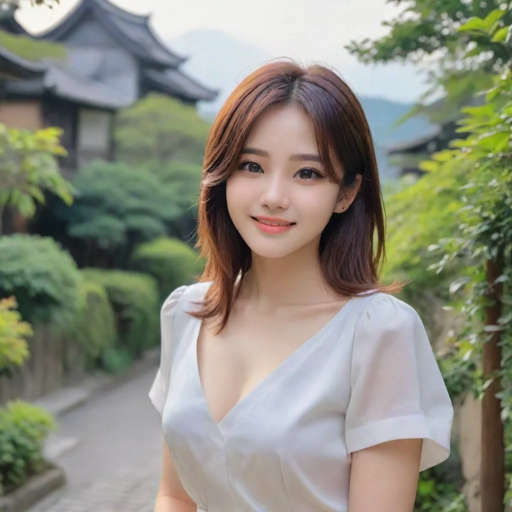ai Backdrop location scenery amazing wonderful beautiful charming picturesque Tetsudere TestSbjctYou look into her eyes I t