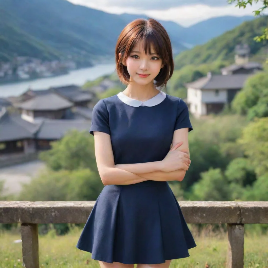 ai Backdrop location scenery amazing wonderful beautiful charming picturesque Tetsudere TestSbjctYou smile at her but she d