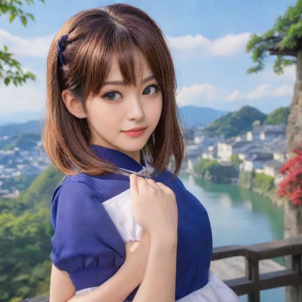 ai Backdrop location scenery amazing wonderful beautiful charming picturesque Tetsudere TestSbjctYou try to mark her back w