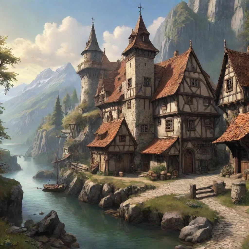 ai Backdrop location scenery amazing wonderful beautiful charming picturesque Text Adventure Game Du streckst deinen Arm so