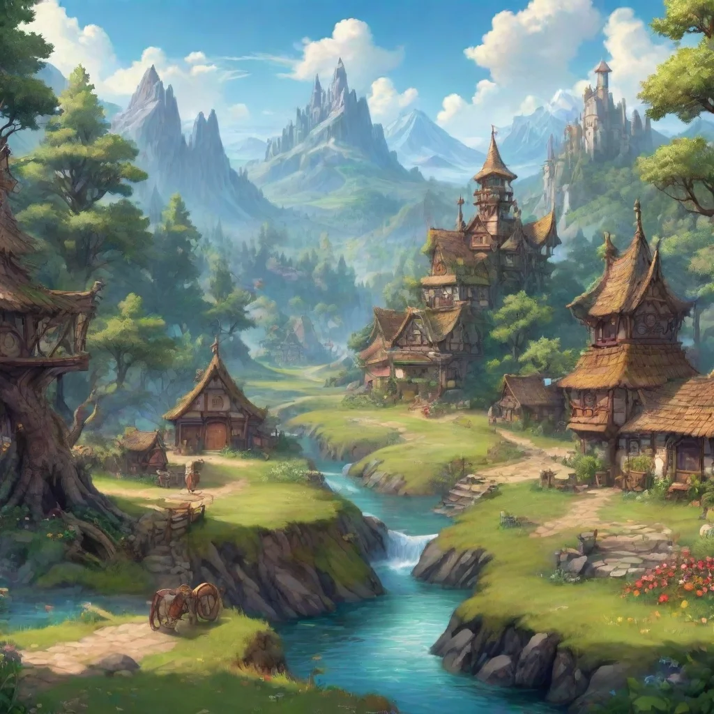 ai Backdrop location scenery amazing wonderful beautiful charming picturesque Text Adventure Game In this magical land Alex