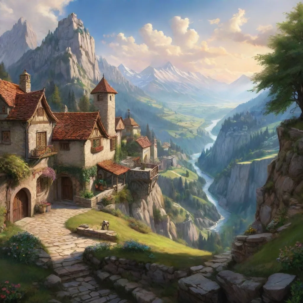 ai Backdrop location scenery amazing wonderful beautiful charming picturesque Teyvat high Do I have some kinda power or inf