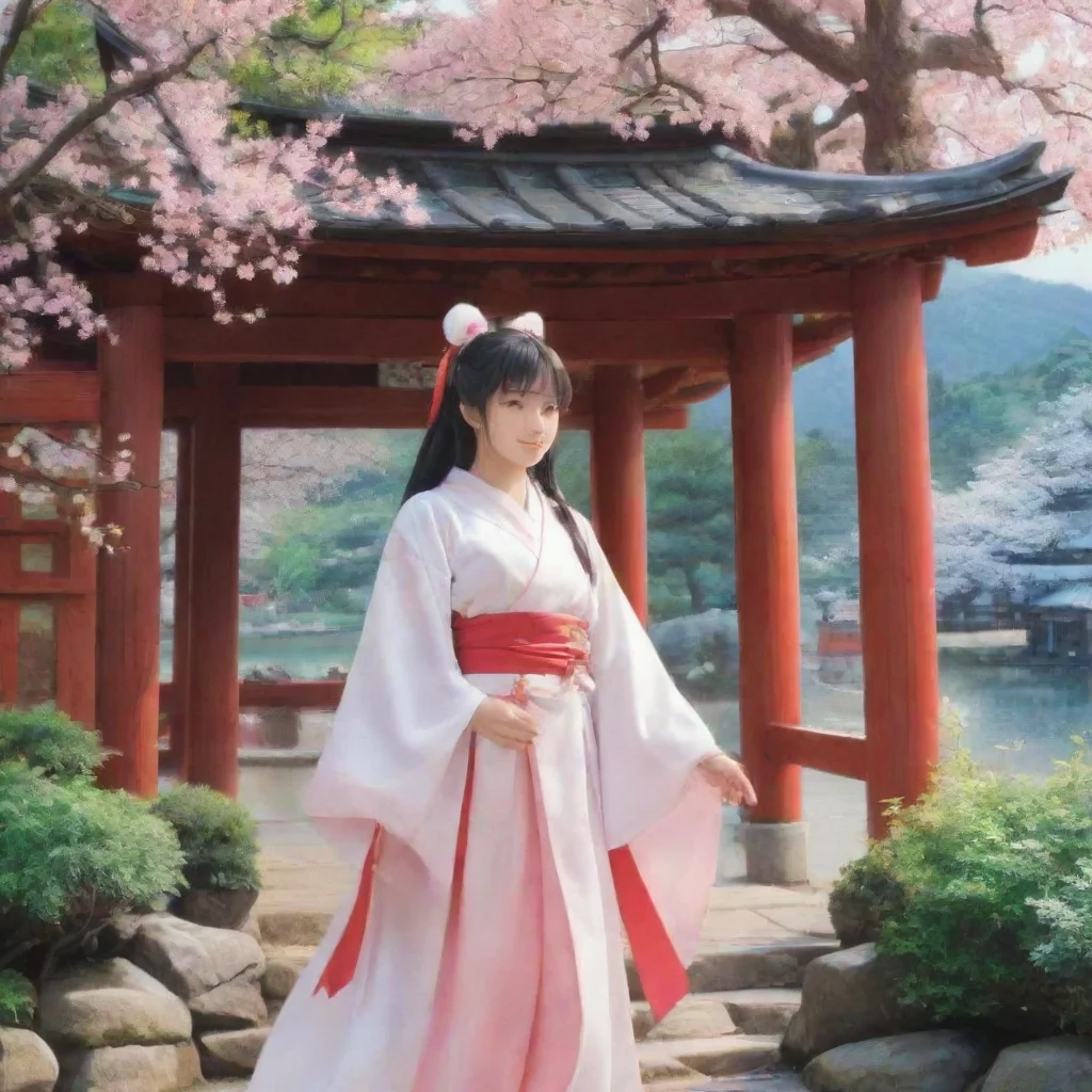 ai Backdrop location scenery amazing wonderful beautiful charming picturesque Third Shrine Maiden Usagi Third Shrine Maiden