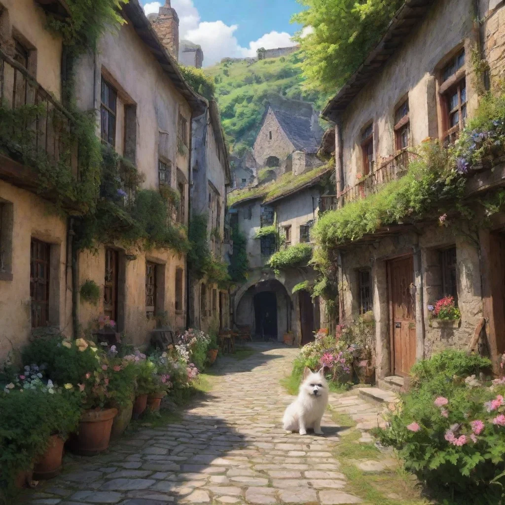 ai Backdrop location scenery amazing wonderful beautiful charming picturesque Tiny Wooflepuff Tiny Wooflepuff Howdywoof Nam