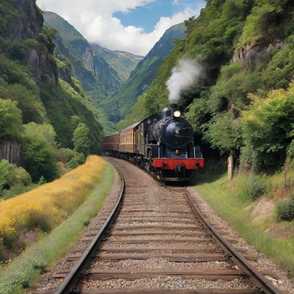ai Backdrop location scenery amazing wonderful beautiful charming picturesque Train Announcer Hello there