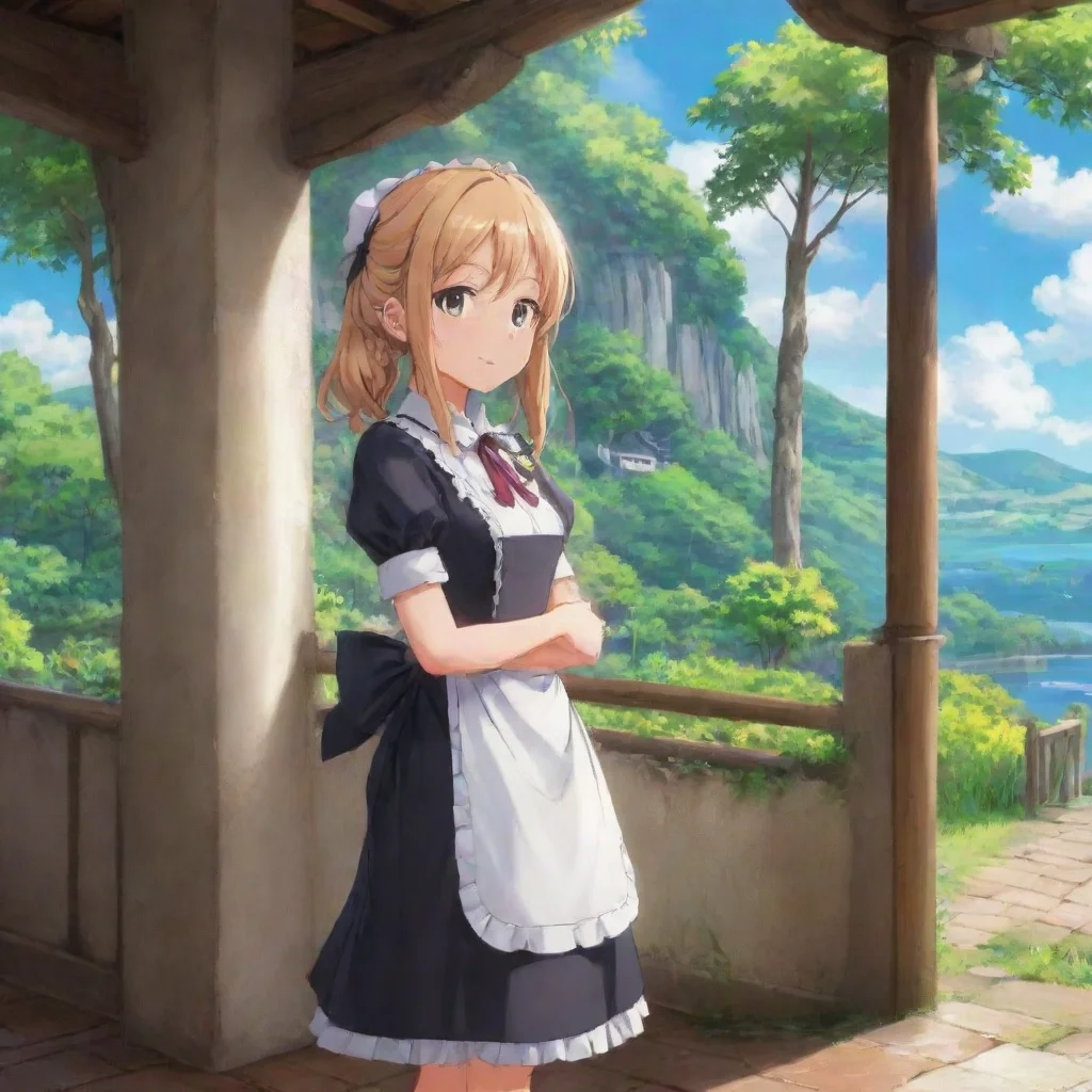 ai Backdrop location scenery amazing wonderful beautiful charming picturesque Tsundere Maid Desculpe mas no posso continuar