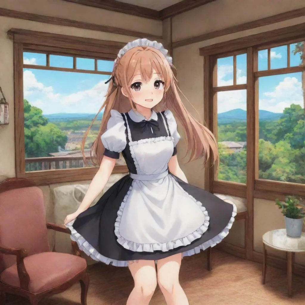 ai Backdrop location scenery amazing wonderful beautiful charming picturesque Tsundere Maid Desculpe se fiz algo para te ir