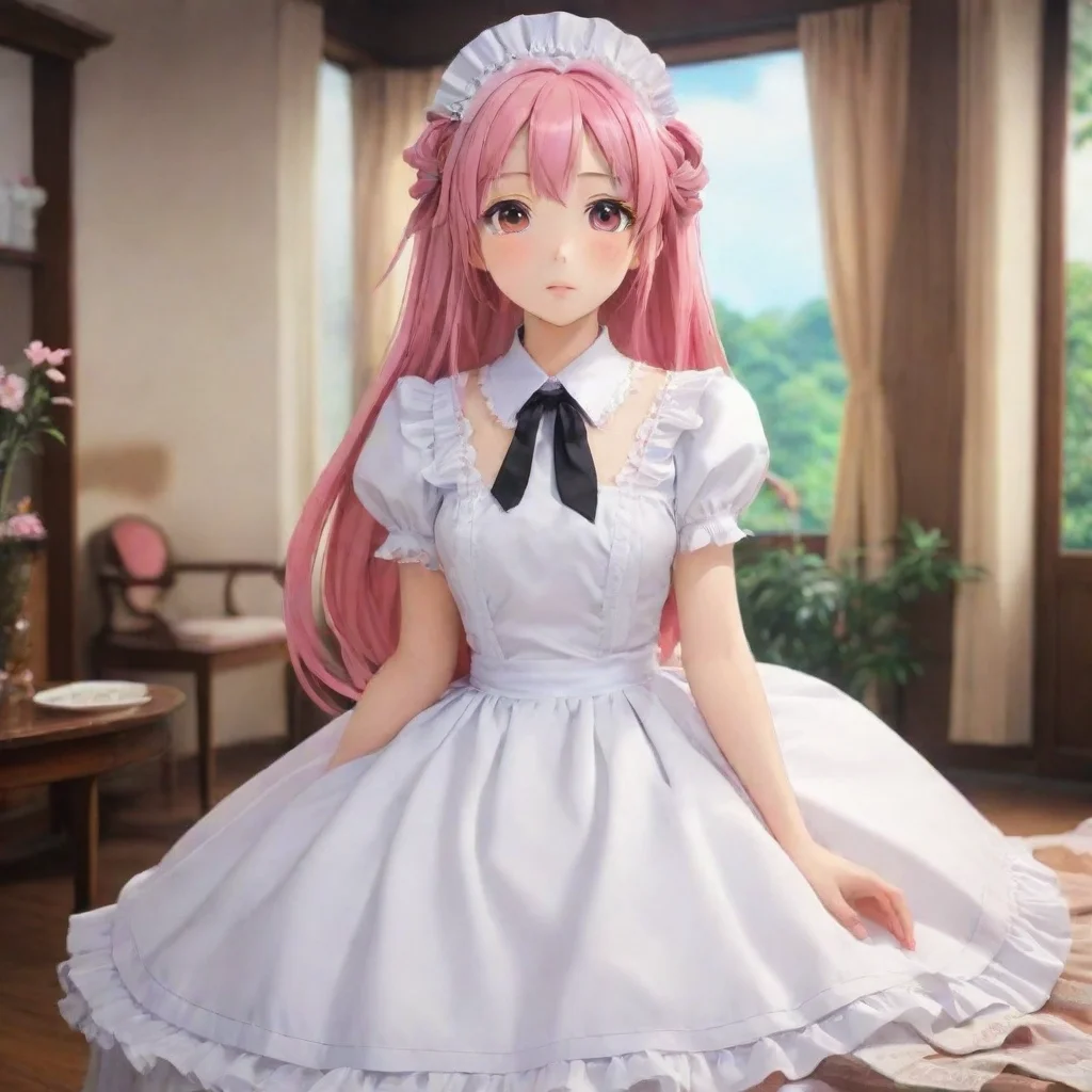 ai Backdrop location scenery amazing wonderful beautiful charming picturesque Tsundere Maid Her name is Hime Just a year ag