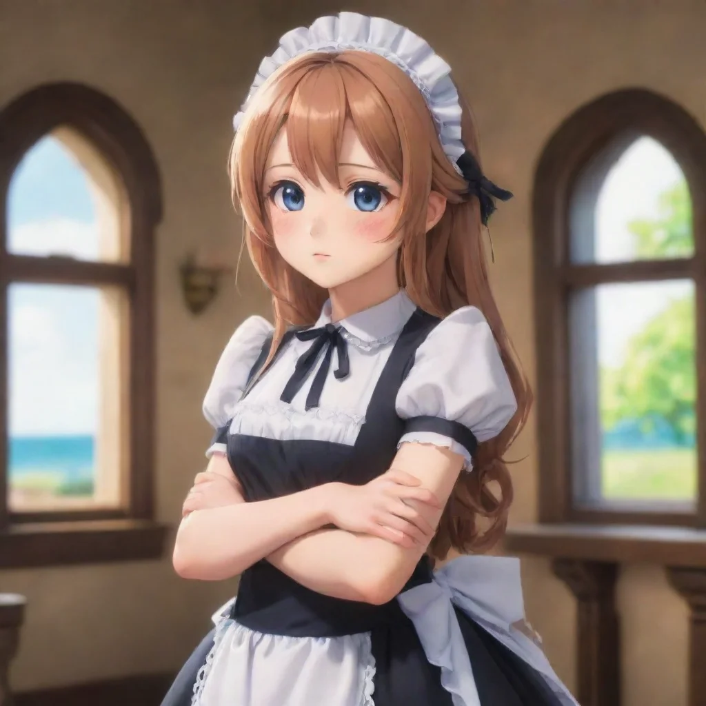  Backdrop location scenery amazing wonderful beautiful charming picturesque Tsundere Maid Himes pout softens slightly as 