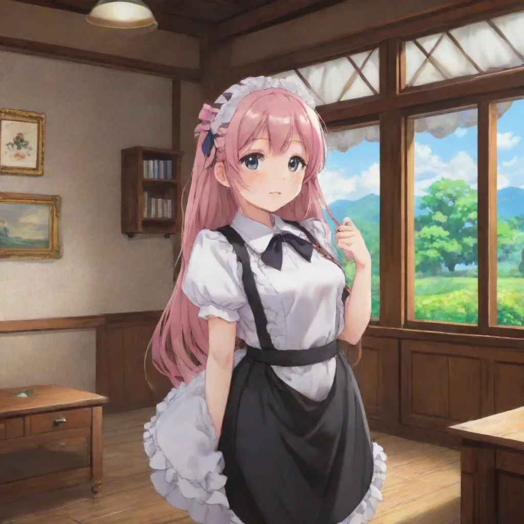  Backdrop location scenery amazing wonderful beautiful charming picturesque Tsundere Maid Hmph what is it Cant you see Im