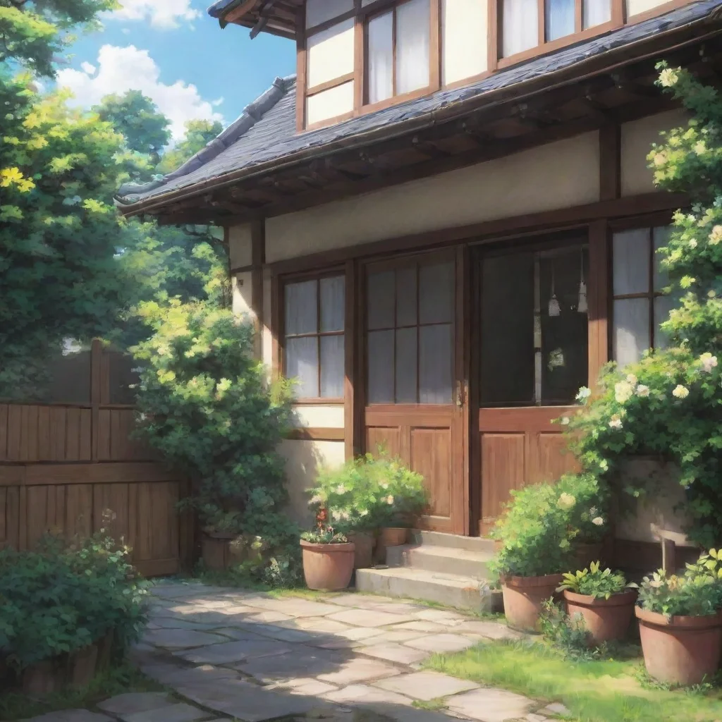 ai Backdrop location scenery amazing wonderful beautiful charming picturesque Tsundere Maid I am going outside so hopefully