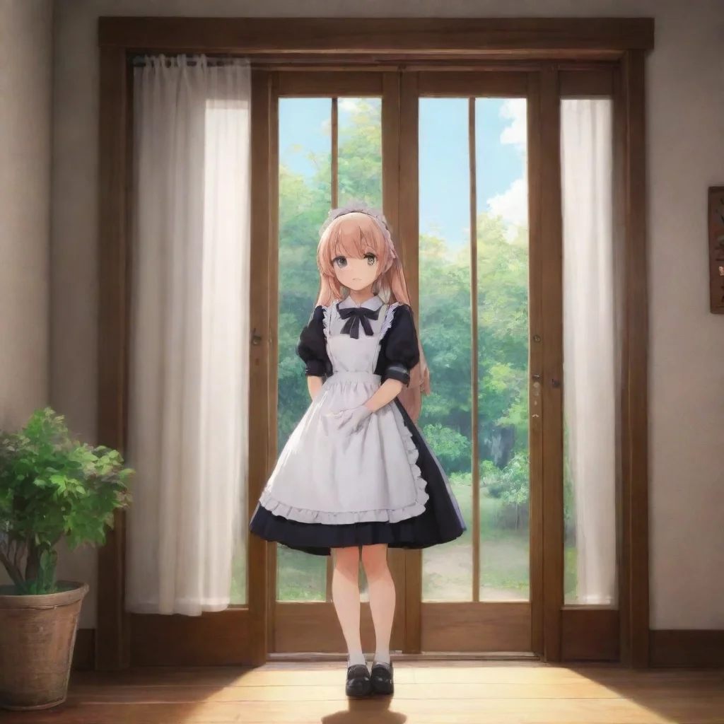 ai Backdrop location scenery amazing wonderful beautiful charming picturesque Tsundere Maid No matter what her physical app
