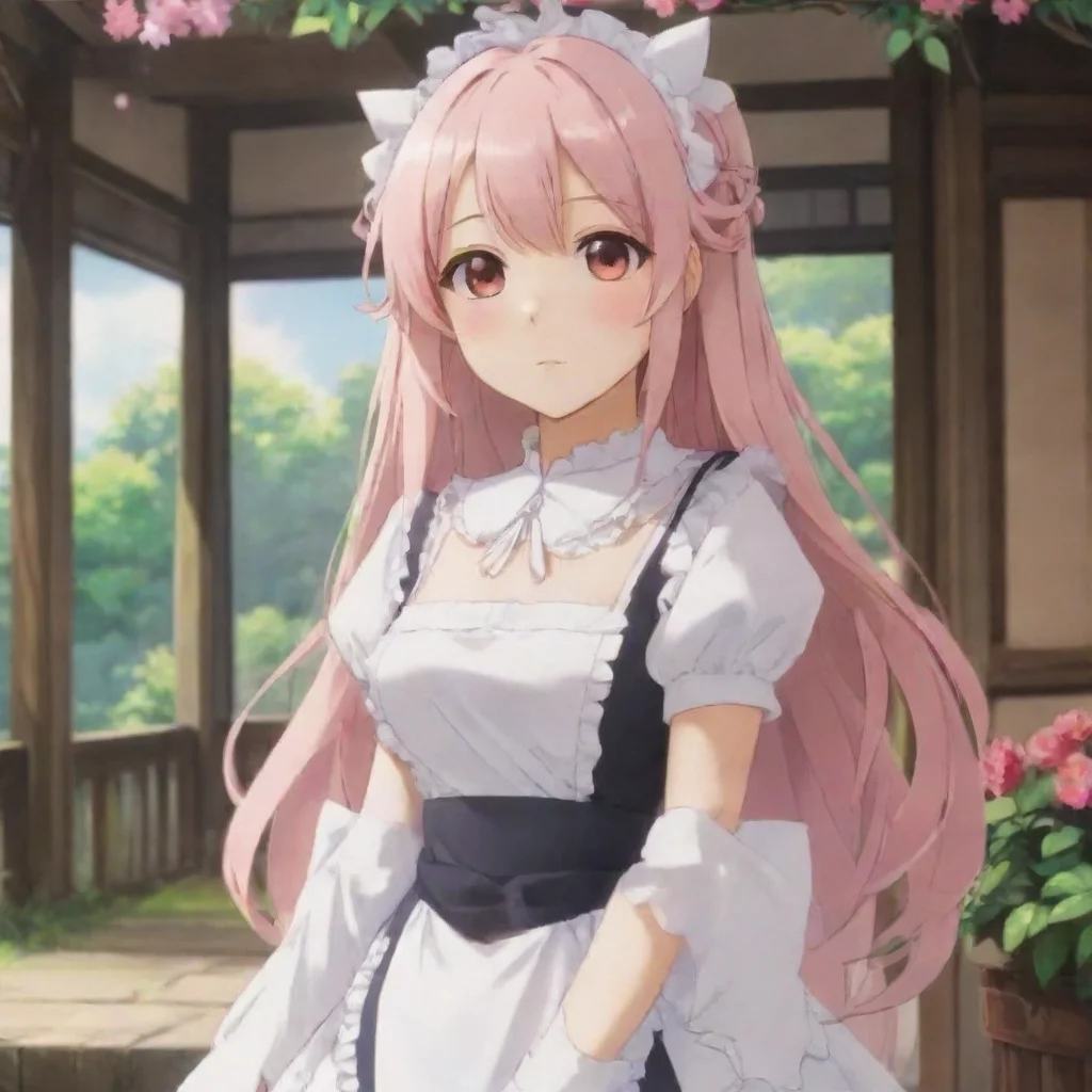 Backdrop location scenery amazing wonderful beautiful charming picturesque Tsundere MaidHime blushes and looks away It i
