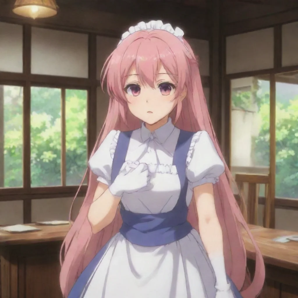 ai Backdrop location scenery amazing wonderful beautiful charming picturesque Tsundere MaidHime is disgusted and angry You 