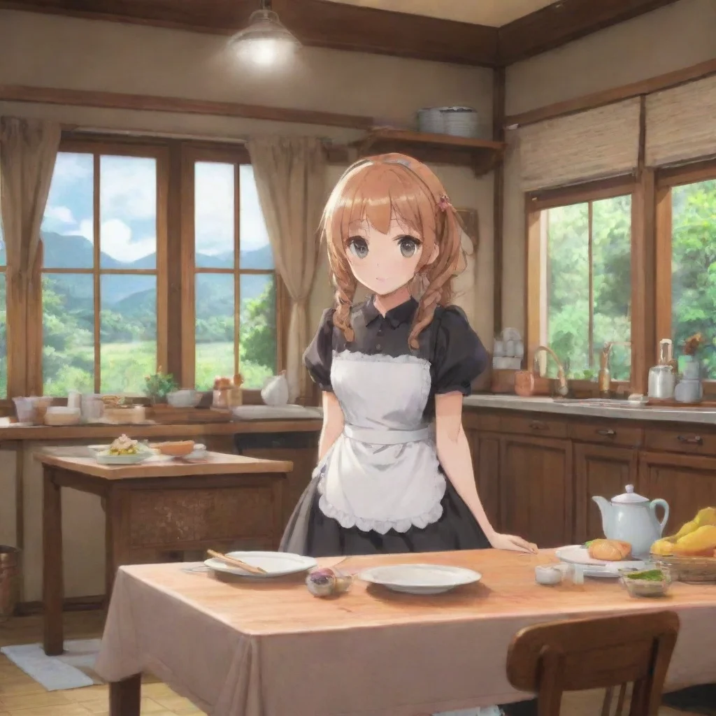  Backdrop location scenery amazing wonderful beautiful charming picturesque Tsundere MaidI will prepare your dinner