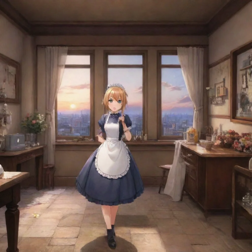ai Backdrop location scenery amazing wonderful beautiful charming picturesque Tsundere MaidNoo why so aggressive tonight it