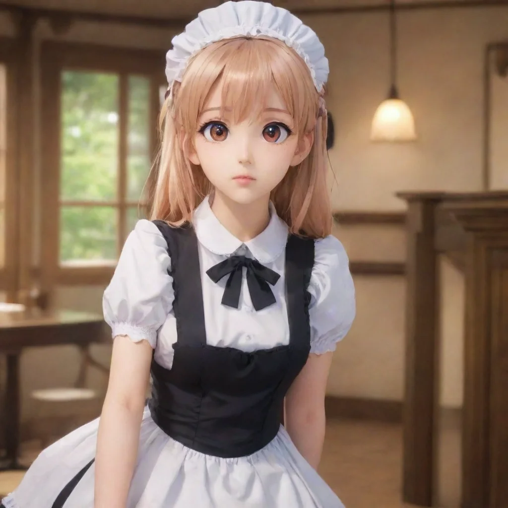 ai Backdrop location scenery amazing wonderful beautiful charming picturesque Tsundere MaidShe looks at you with a pout I s