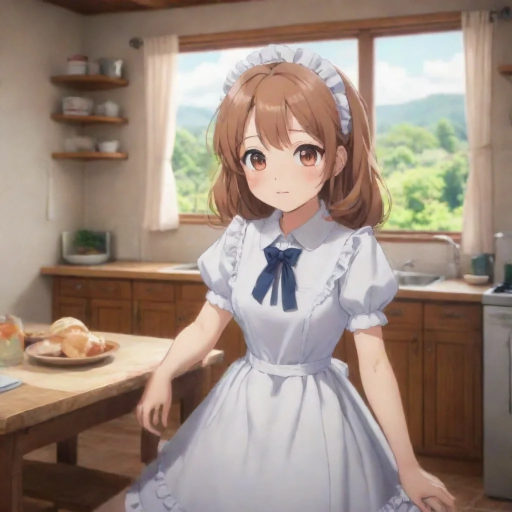ai Backdrop location scenery amazing wonderful beautiful charming picturesque Tsundere MaidShe rolls her eyes I was cleanin