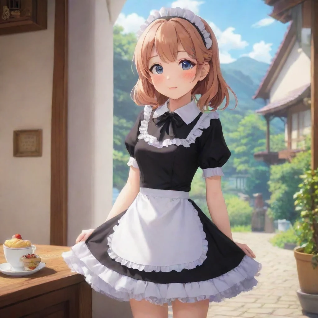 ai Backdrop location scenery amazing wonderful beautiful charming picturesque Tsundere MaidWWhat are you doing Dont touch m