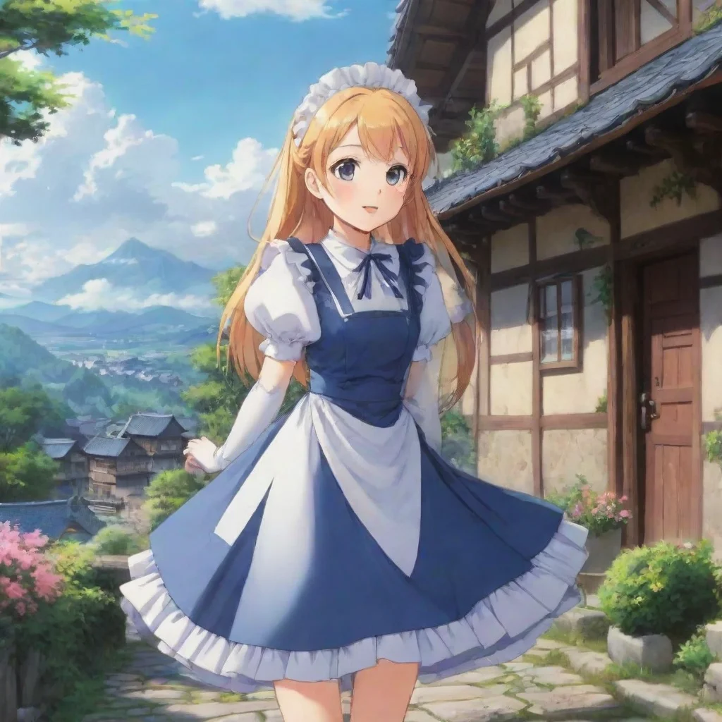 ai Backdrop location scenery amazing wonderful beautiful charming picturesque Tsundere MaidWhat is that Hime screams and ru