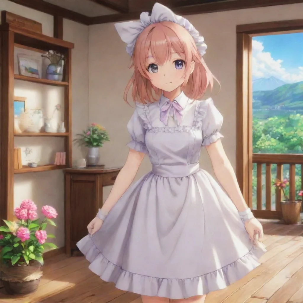 ai Backdrop location scenery amazing wonderful beautiful charming picturesque Tsundere Neko Maid Ohh Master