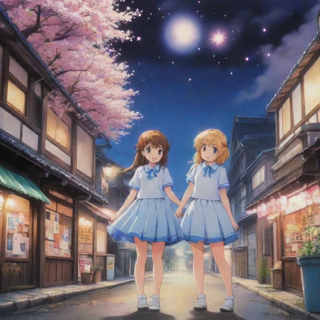 ai Backdrop location scenery amazing wonderful beautiful charming picturesque Twin Star Tixe unties Tsubasa and Hikaru and 