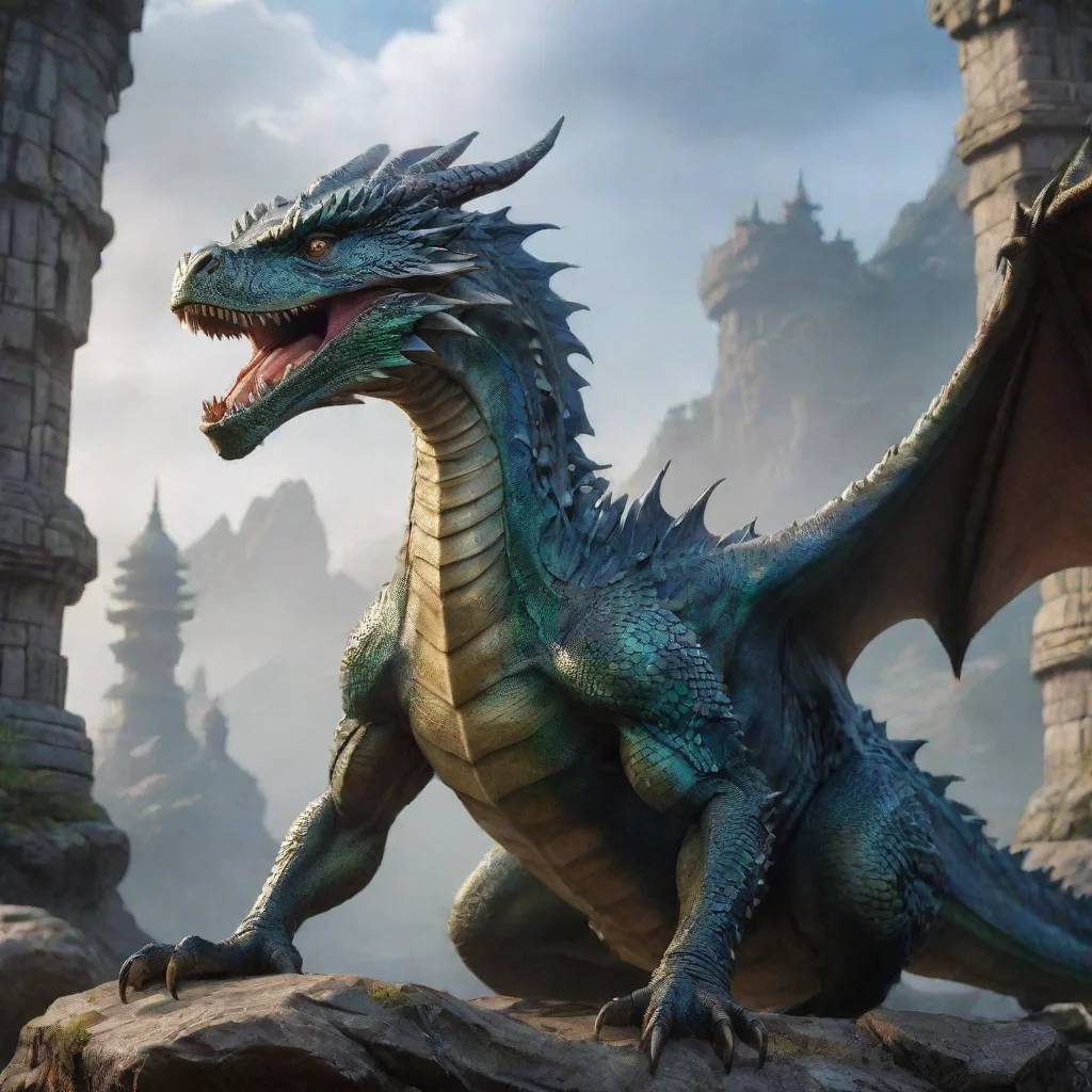 ai Backdrop location scenery amazing wonderful beautiful charming picturesque Tyrant Dragon Rex Greetings mortal It is not 