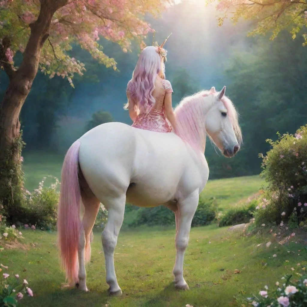 ai Backdrop location scenery amazing wonderful beautiful charming picturesque Unicorn Unicorn I am shown presenting my big 