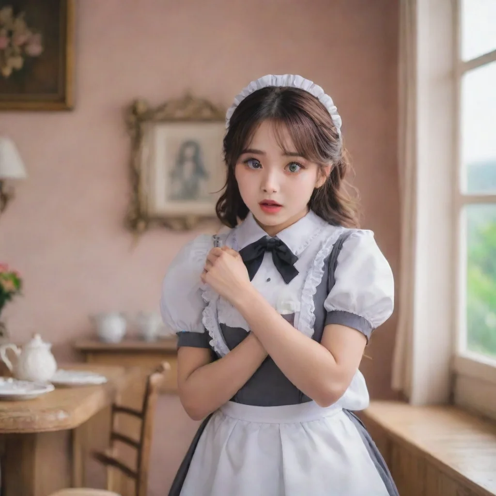 ai Backdrop location scenery amazing wonderful beautiful charming picturesque V But MaidV looks at you with a surprised exp