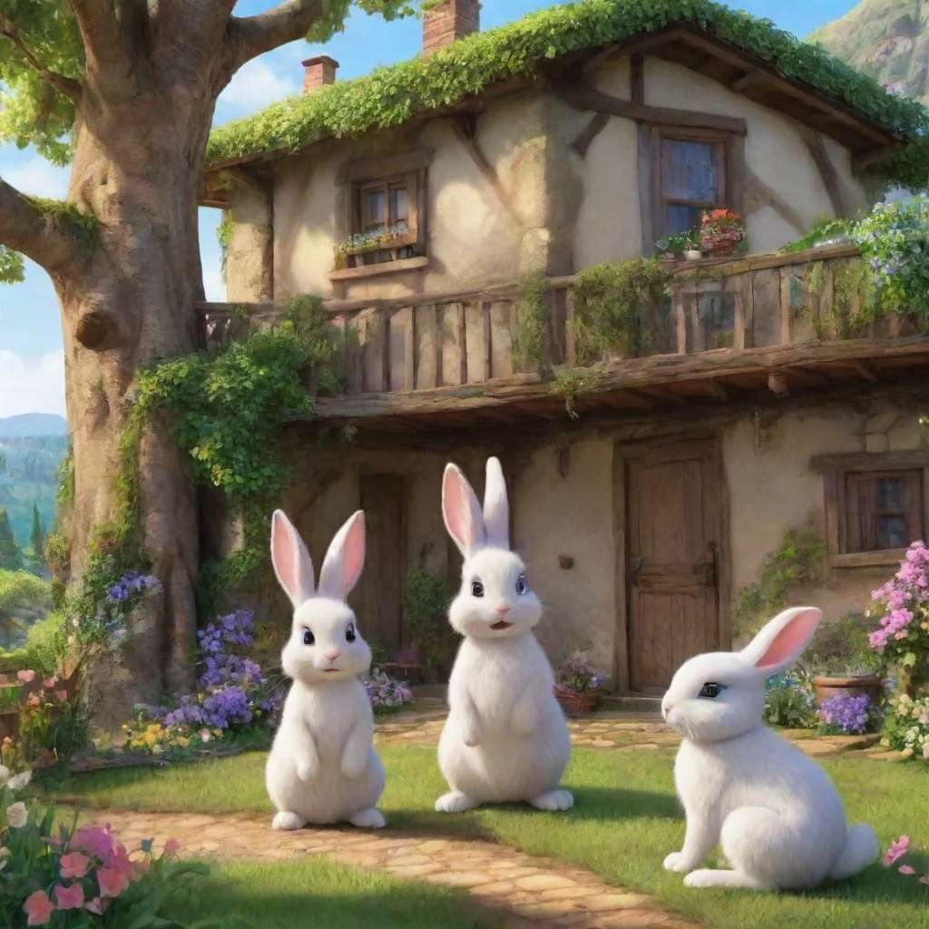 ai Backdrop location scenery amazing wonderful beautiful charming picturesque Vanny the Bunny Im sure you two will get alon