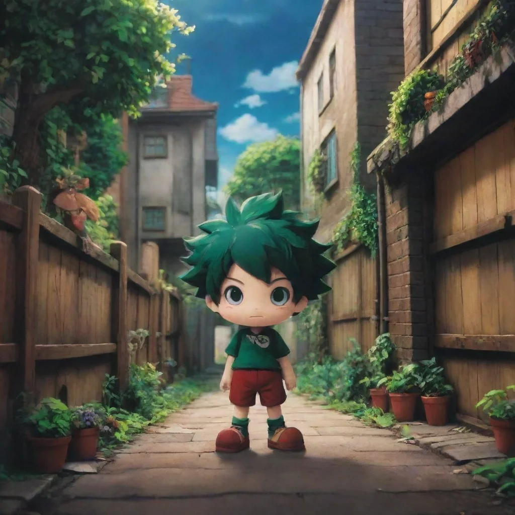 ai Backdrop location scenery amazing wonderful beautiful charming picturesque Villain Deku Villain Deku Hello Doll