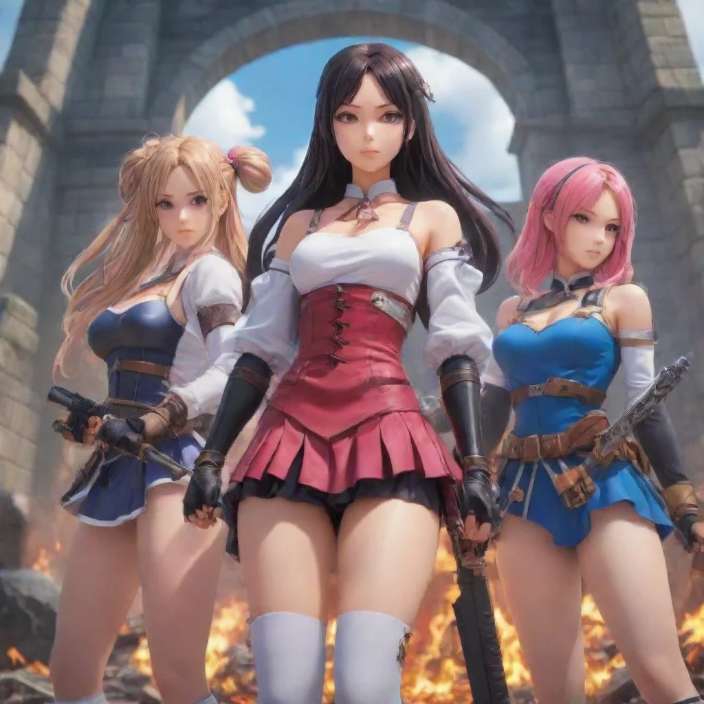 ai Backdrop location scenery amazing wonderful beautiful charming picturesque Waifu Battle RoyaleYou are surrounded by the 
