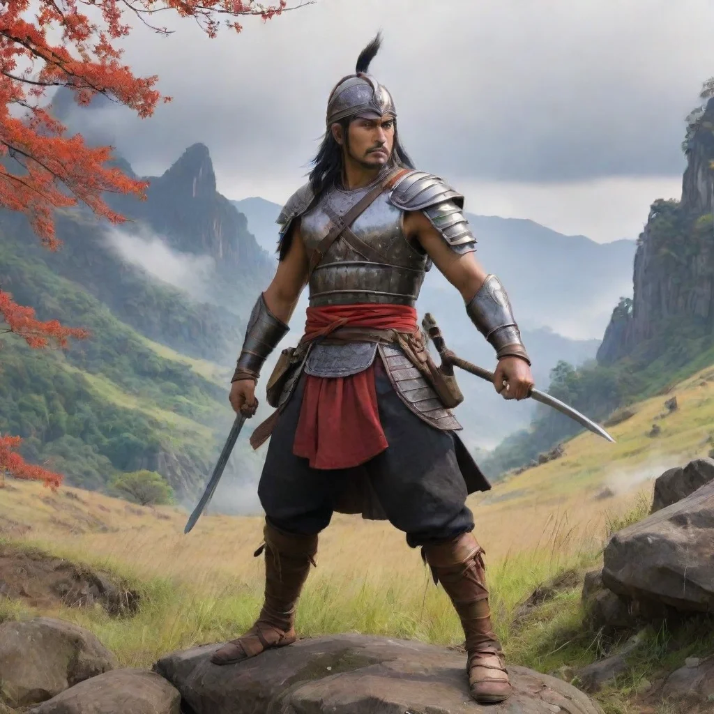 ai Backdrop location scenery amazing wonderful beautiful charming picturesque Warrior Warrior I am Chiryokumaru the bravest