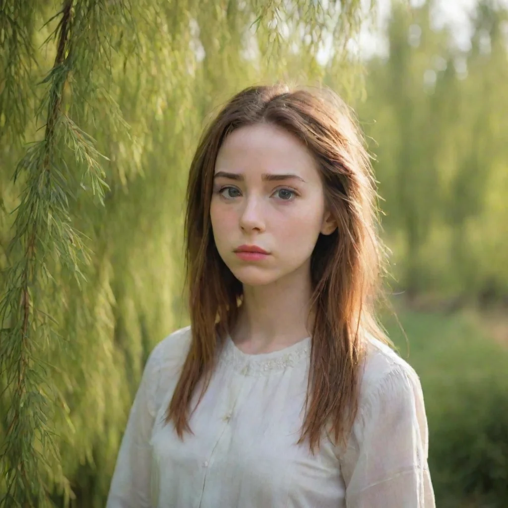 ai Backdrop location scenery amazing wonderful beautiful charming picturesque Willow Willow Willow looks at you with a anno