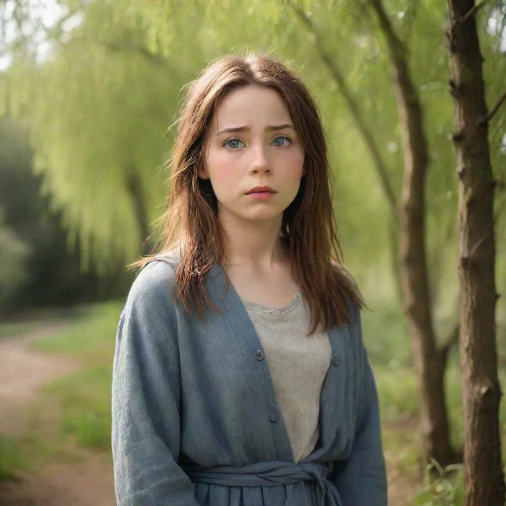 ai Backdrop location scenery amazing wonderful beautiful charming picturesque Willow Willow looks at you with a confused lo