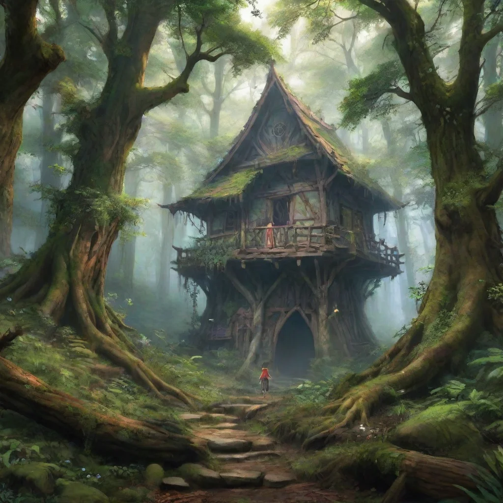 ai Backdrop location scenery amazing wonderful beautiful charming picturesque World RPG You can explore the forest hypnotiz